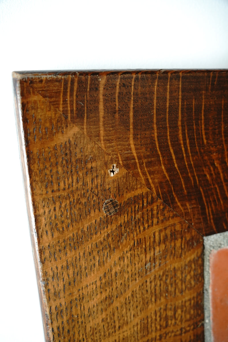 Oak wood x tile table top 870 x 540<br> vintage yamato store