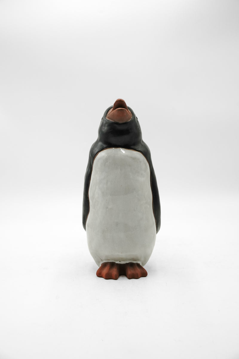 ペンギンモチーフ セラミックオブジェ 高さ30cm <br>ヴィンテージ<br>大和店