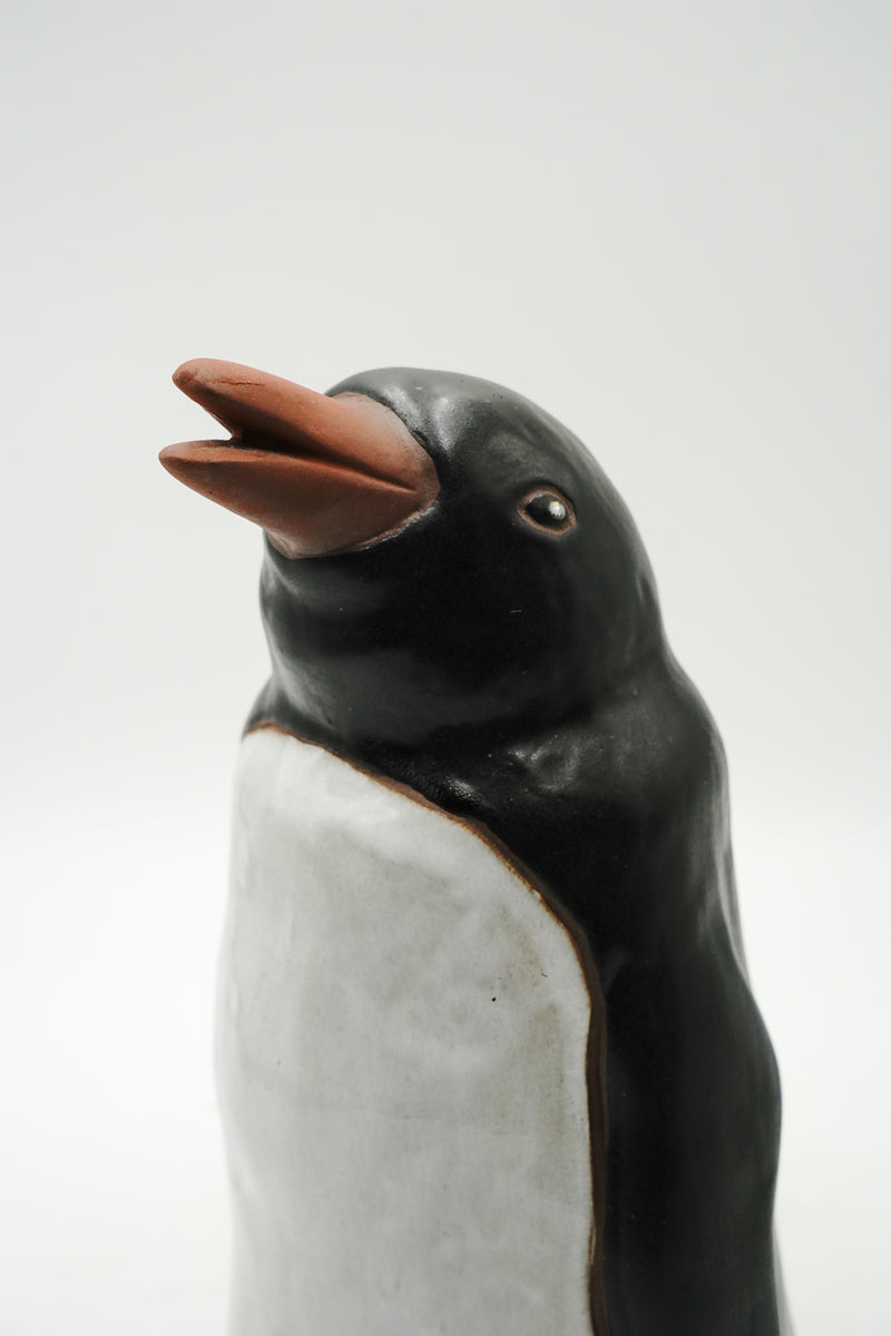 ペンギンモチーフ セラミックオブジェ 高さ30cm <br>ヴィンテージ<br>大和店