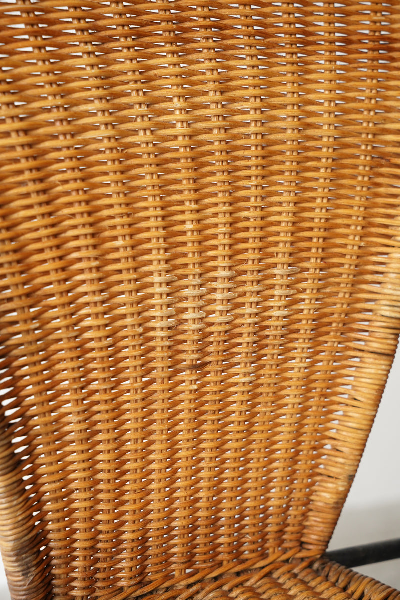 60’s American "Frederick Weinberg" ”Wicker Iron Chair”<br>ガーデンチェア <br>ヴィンテージ  <br>千駄ヶ谷店