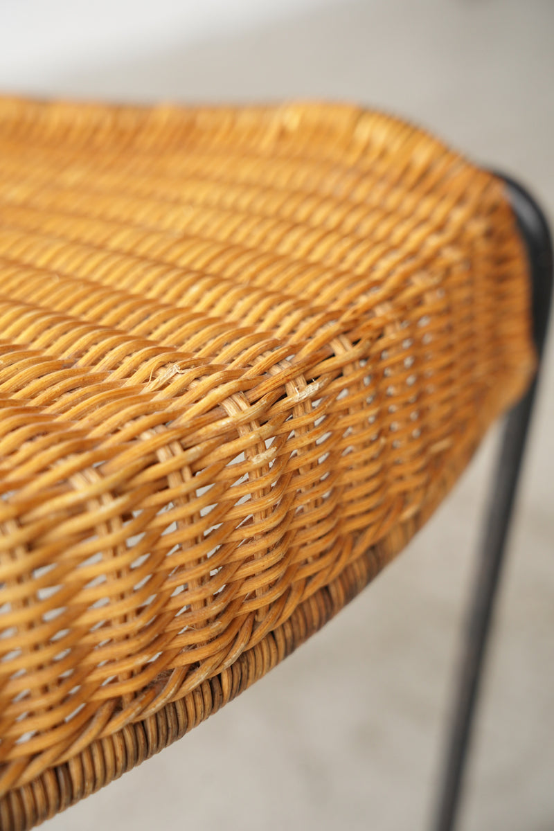 60’s American "Frederick Weinberg" ”Wicker Iron Chair”<br>ガーデンチェア <br>ヴィンテージ  <br>千駄ヶ谷店