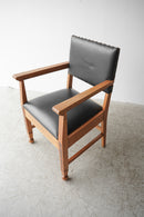 オークウッド×レザー アームチェア <br>ヴィンテージ <br>大和店・大阪店 - ヴィンテージ SHARK ATTACK