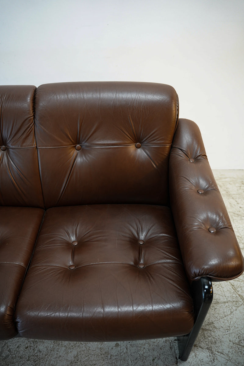 leather threesome sofa vintage<br> Yamato store