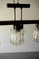 3灯カッティングガラス シャンデリア<br>CzechSlovakia <br>大阪店 - ヴィンテージ SHARK ATTACK