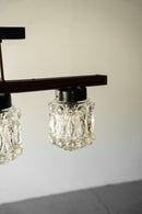 3灯カッティングガラス シャンデリア<br>CzechSlovakia <br>大阪店 - ヴィンテージ SHARK ATTACK