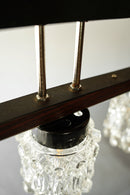 3灯カッティングガラス シャンデリア<br>CzechSlovakia <br>大阪店 - ヴィンテージ SHARK ATTACK