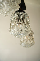 3灯カッティングガラス シャンデリア<br>CzechSlovakia <br>大阪店 - ヴィンテージ SHARK ATTACK