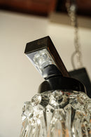 3灯カッティングガラス シャンデリア<br>CzechSlovakia <br>大阪店 - ヴィンテージ SHARK ATTACK