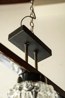 3灯カッティングガラス シャンデリア<br>CzechSlovakia <br>大阪店 - ヴィンテージ SHARK ATTACK