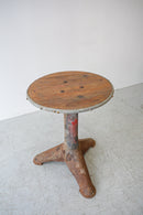 アイアンレッグラウンド テーブル <br>ヴィンテージ <br>TAMAGAWA BASE - ヴィンテージ SHARK ATTACK