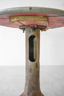 アイアンレッグラウンド テーブル <br>ヴィンテージ <br>TAMAGAWA BASE - ヴィンテージ SHARK ATTACK