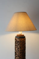 オルゴールシリンダー リメイクランプ<br>1960~1970's , Denmark<br>cerote antiques - ヴィンテージ SHARK ATTACK