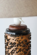 オルゴールシリンダー リメイクランプ<br>1960~1970's , Denmark<br>cerote antiques - ヴィンテージ SHARK ATTACK