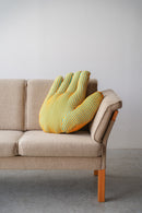 PORTRAIT LAB <br>Fabric object "Hand"S size Yellow stripe <br>大阪店 - ヴィンテージ SHARK ATTACK