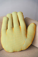 PORTRAIT LAB <br>Fabric object "Hand"S size Yellow stripe <br>大阪店 - ヴィンテージ SHARK ATTACK