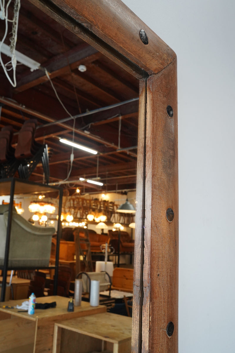 ウッド ウォールミラー<br>大和店 - ヴィンテージ SHARK ATTACK