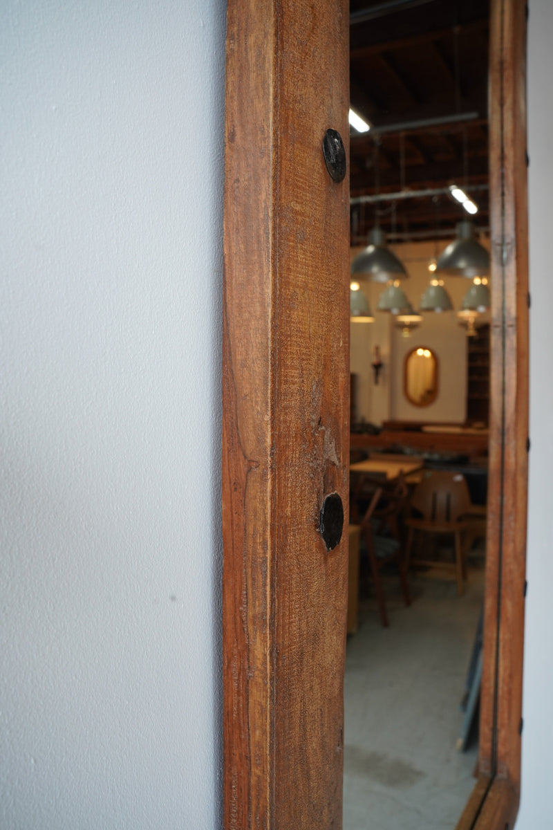 ウッド ウォールミラー<br>大和店 - ヴィンテージ SHARK ATTACK