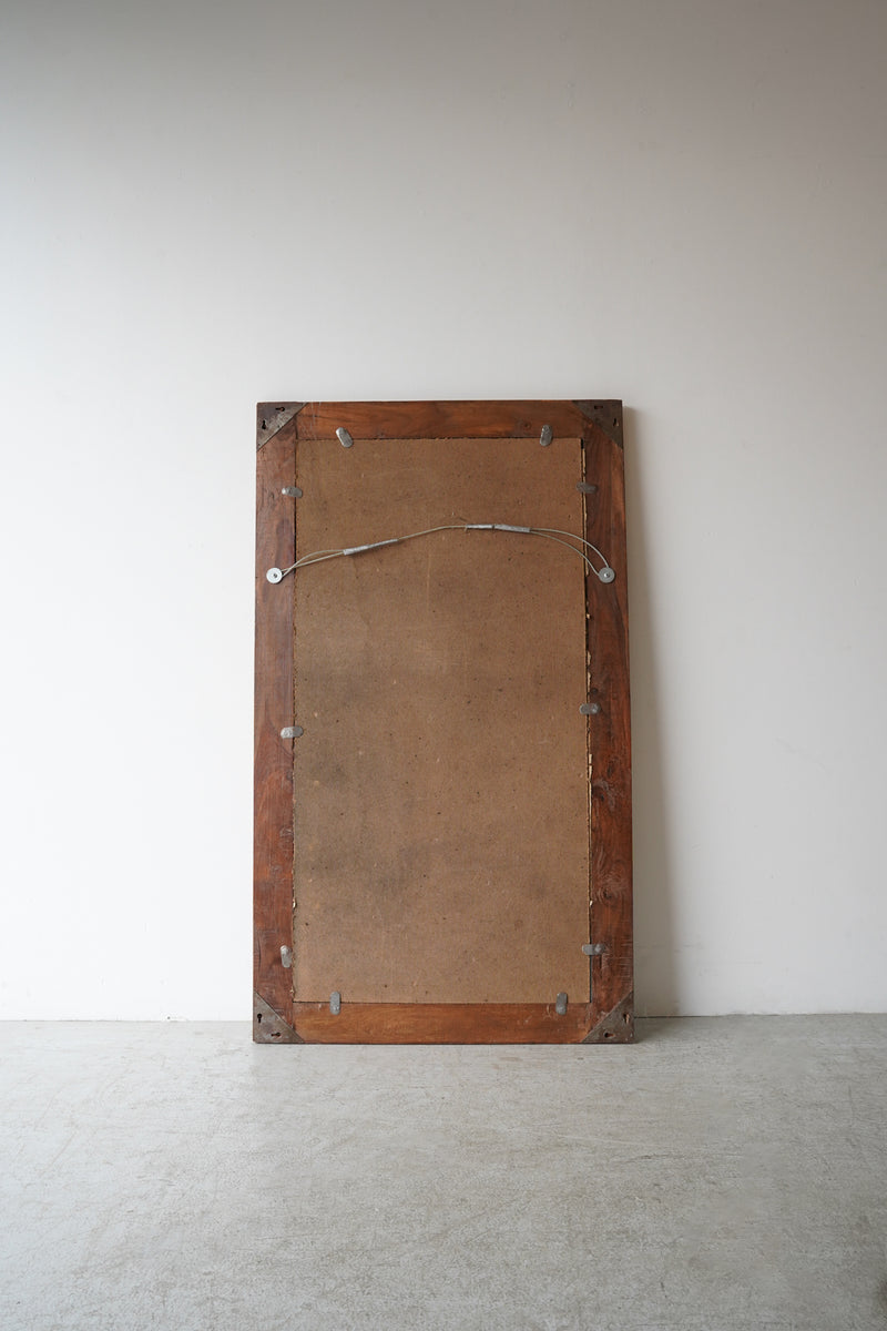 ウッド ウォールミラー<br>大和店 - ヴィンテージ SHARK ATTACK