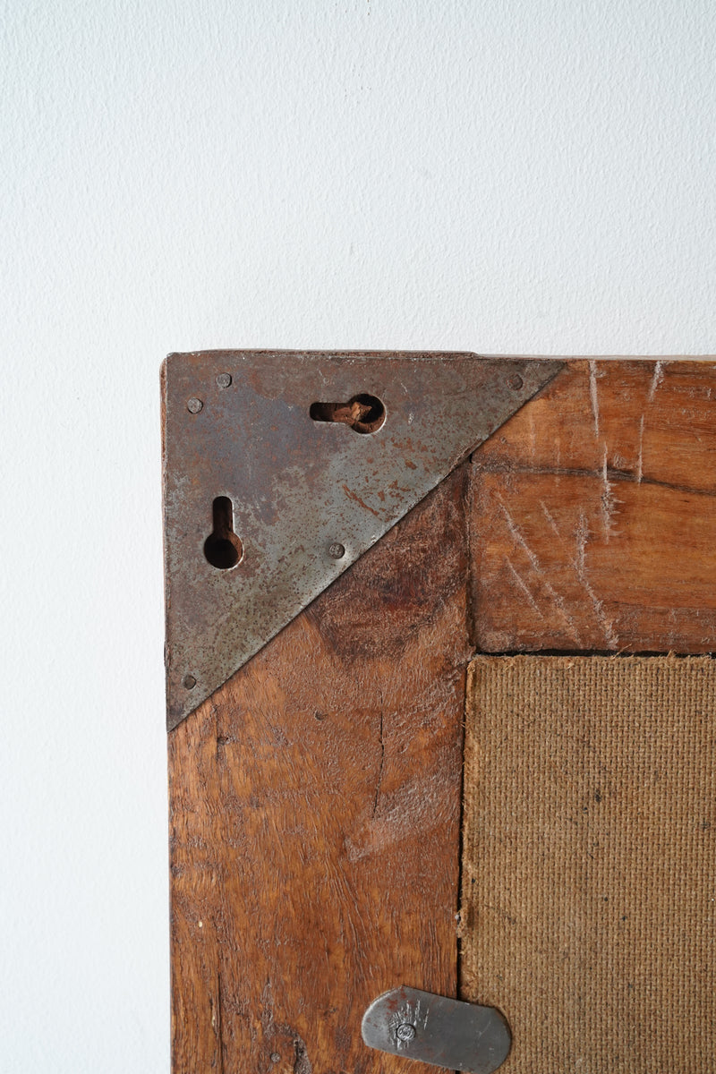 ウッド ウォールミラー<br>大和店 - ヴィンテージ SHARK ATTACK