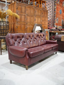 レザー 3P ソファ <br> 1960-1070s , Denmark <br>大和店 - ヴィンテージ SHARK ATTACK