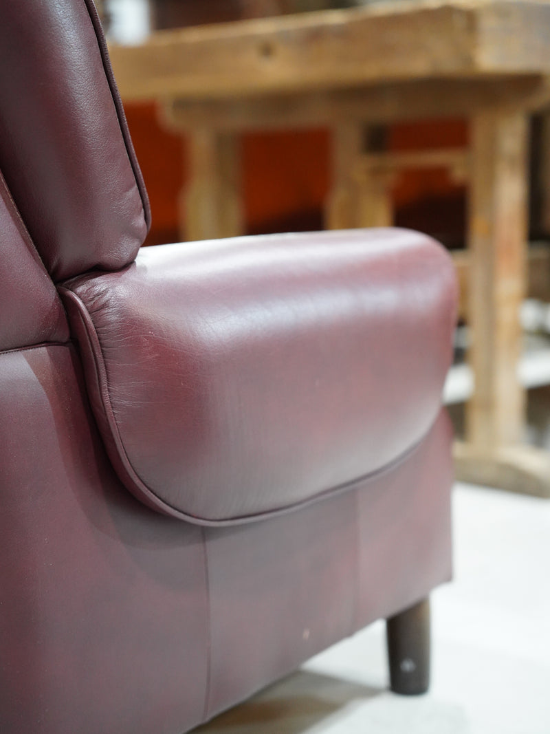 レザー 3P ソファ <br> 1960-1070s , Denmark <br>大和店 - ヴィンテージ SHARK ATTACK