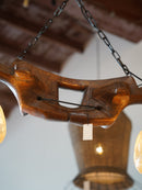 2灯シャンデリア <br> 大和店 - ヴィンテージ SHARK ATTACK