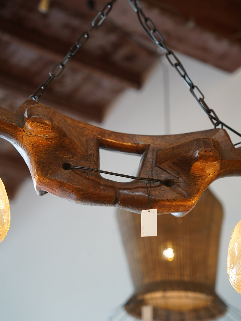 2灯シャンデリア <br> 大和店 - ヴィンテージ SHARK ATTACK