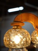 【HOLD～11/18迄TNB】4灯 デザインガラスシャンデリア <br> 大和店 - ヴィンテージ SHARK ATTACK