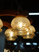 5灯 デザインガラス シャンデリア <br>大和店 - ヴィンテージ SHARK ATTACK