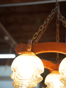 5灯 デザインガラス シャンデリア <br>大和店 - ヴィンテージ SHARK ATTACK