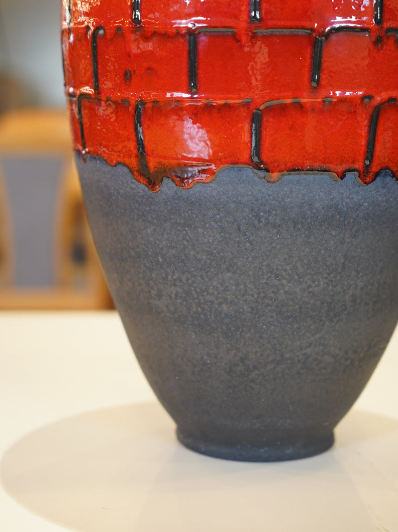 Carstens Tönnieshof <br>Fat Lava セラミック フラワーベース <br>1960's-1970's , West Germany <br>大和店 - ヴィンテージ SHARK ATTACK