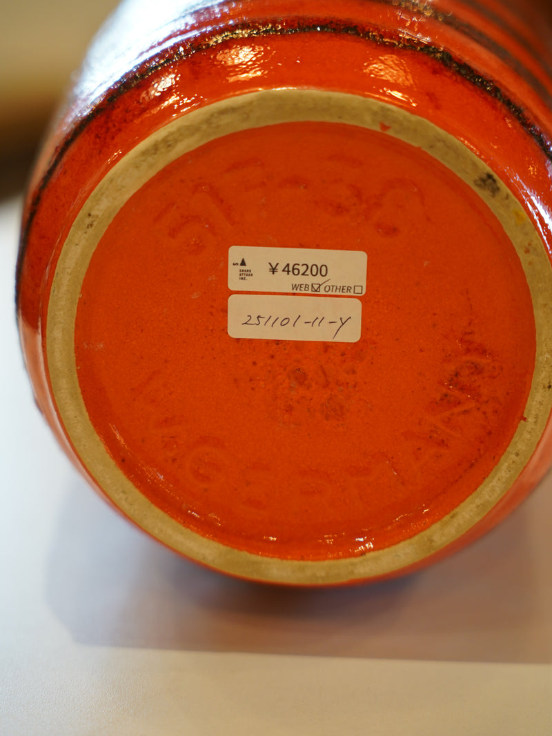 Scheurich <br>Fat Lava セラミック フラワーベース <br>1970's , West Germany <br>大和店 - ヴィンテージ SHARK ATTACK