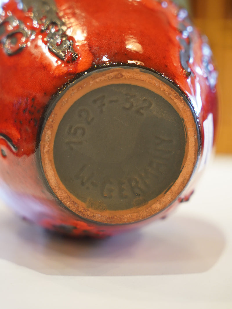 Carstens Tönnieshof <br>Fat Lava セラミック フラワーベース <br>1960's-1970's , West Germany <br>大和店 - ヴィンテージ SHARK ATTACK