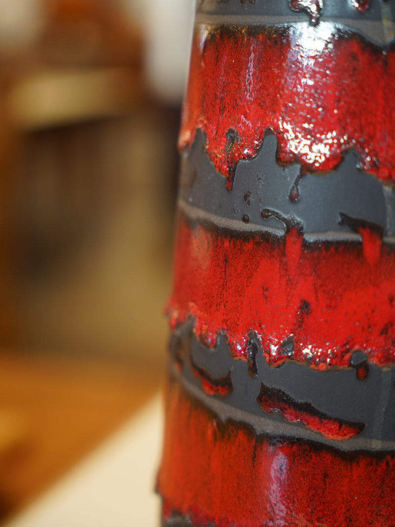 Carstens Tönnieshof <br>Fat Lava セラミック フラワーベース <br>1960's-1970's , West Germany <br>大和店 - ヴィンテージ SHARK ATTACK