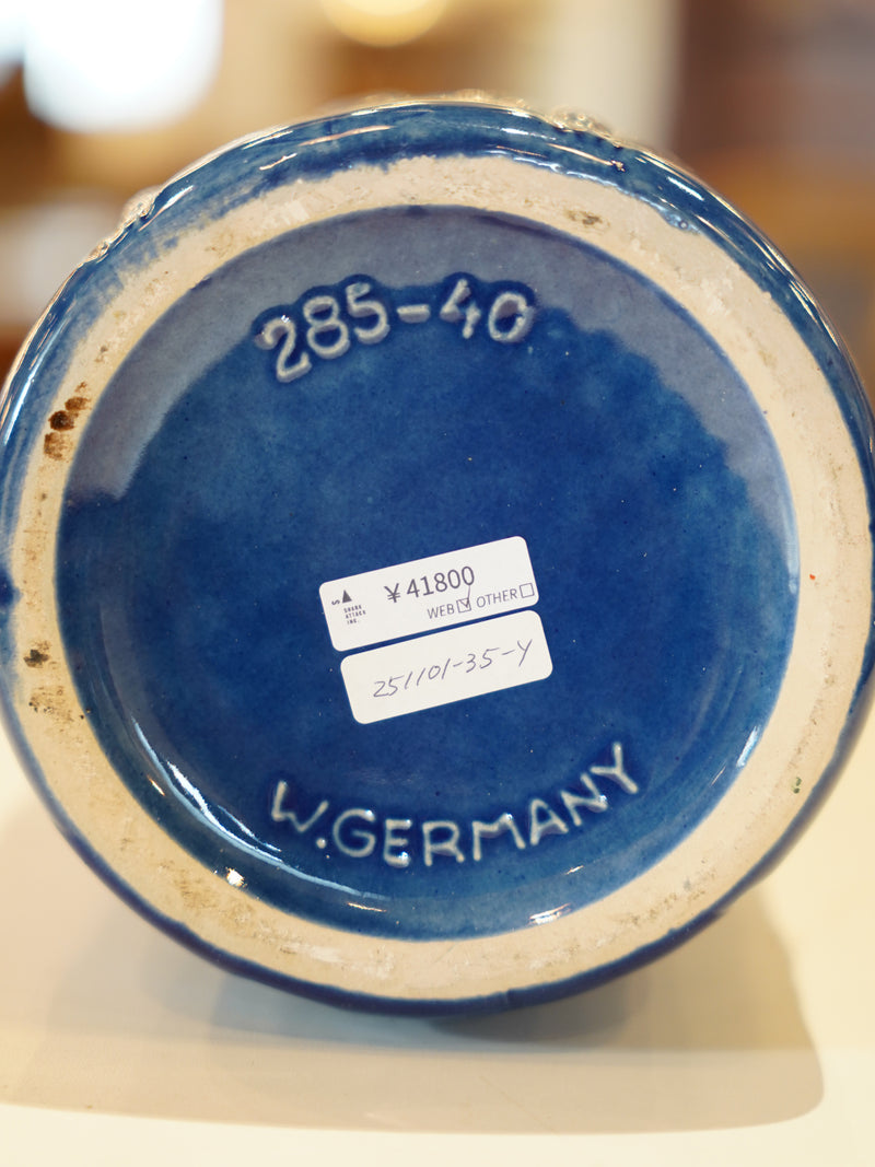 Scheurich 285/40 <br>Fat Lava <br> セラミック フラワーベース <br>1960's-1970's , West Germany <br>大和店 - ヴィンテージ SHARK ATTACK
