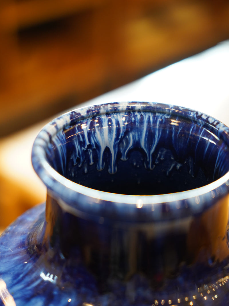 Scheurich 267/48 <br>Fat Lava <br> セラミック フラワーベース <br>1970's , West Germany <br>大和店 - ヴィンテージ SHARK ATTACK