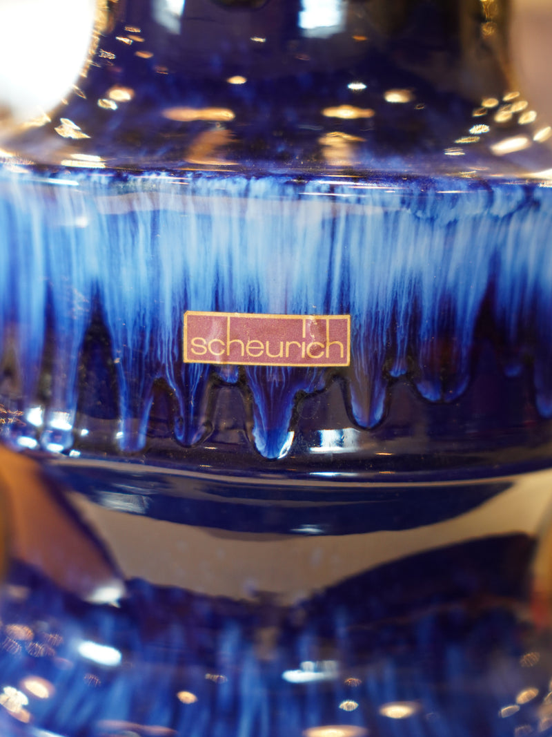 Scheurich 267/48 <br>Fat Lava <br> セラミック フラワーベース <br>1970's , West Germany <br>大和店 - ヴィンテージ SHARK ATTACK