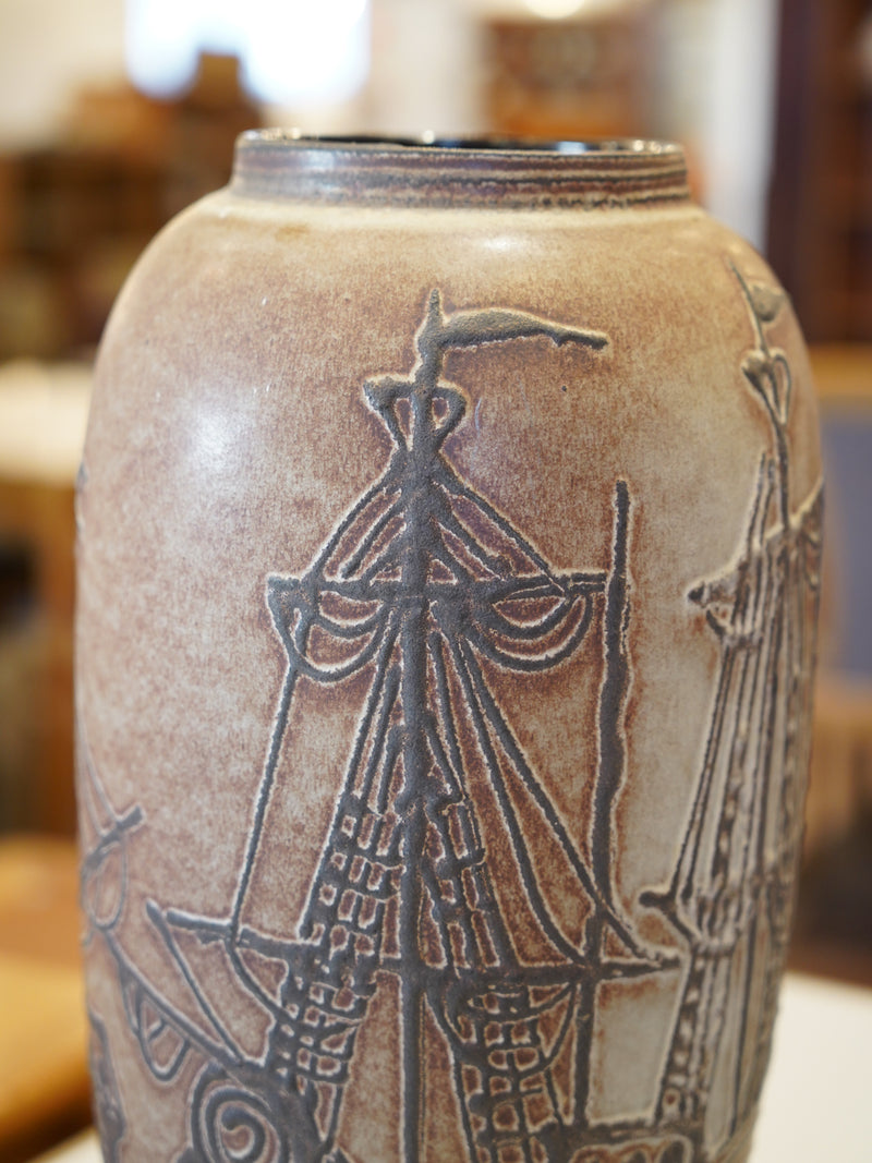 Fat Lava 540/52 <br> セラミックフラワーベース <br>1960's-1970's , West Germany <br>大和店 - ヴィンテージ SHARK ATTACK