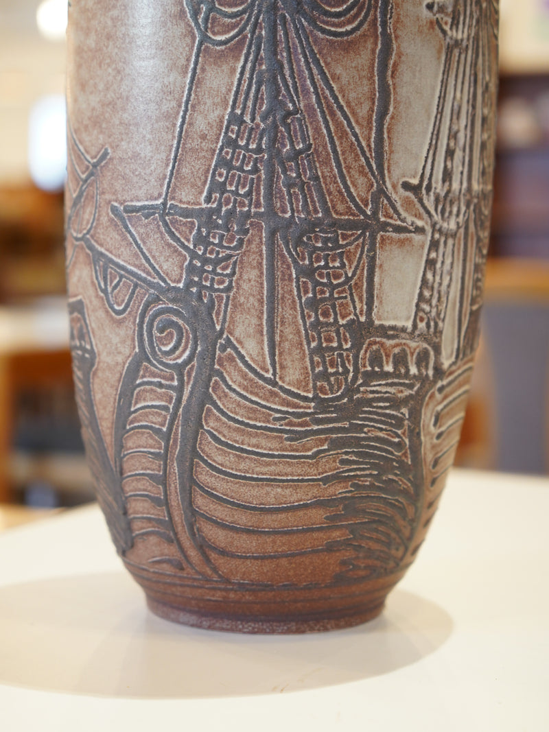 Fat Lava 540/52 <br> セラミックフラワーベース <br>1960's-1970's , West Germany <br>大和店 - ヴィンテージ SHARK ATTACK