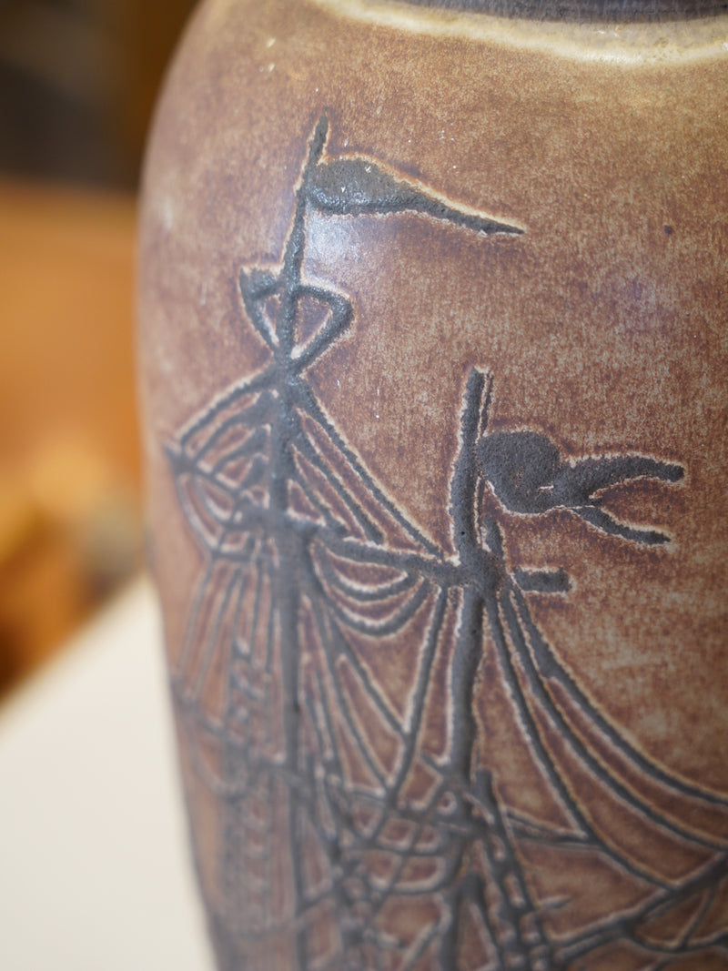 Fat Lava 540/52 <br> セラミックフラワーベース <br>1960's-1970's , West Germany <br>大和店 - ヴィンテージ SHARK ATTACK