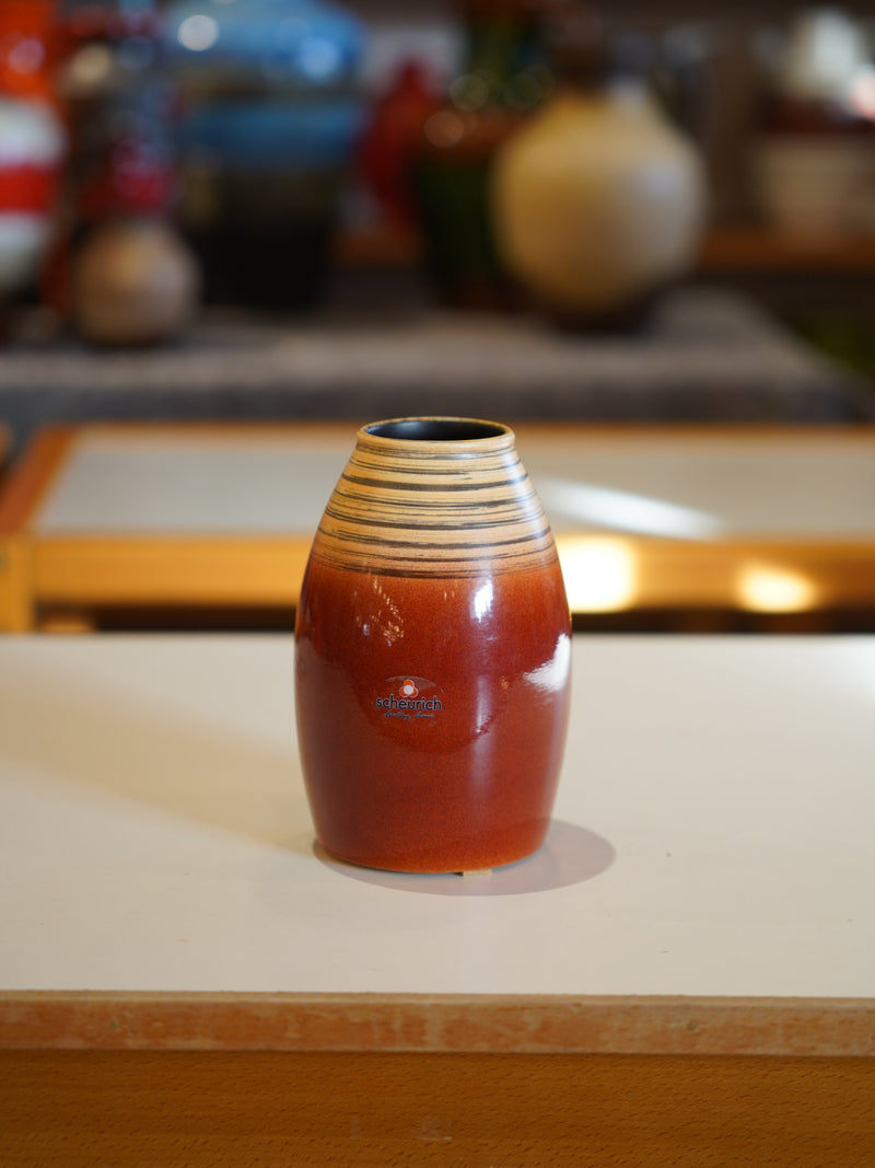 Scheurich 629/18 <br>Fat Lava <br> セラミックフラワーベース <br>1970's , West Germany <br>大和店 - ヴィンテージ SHARK ATTACK