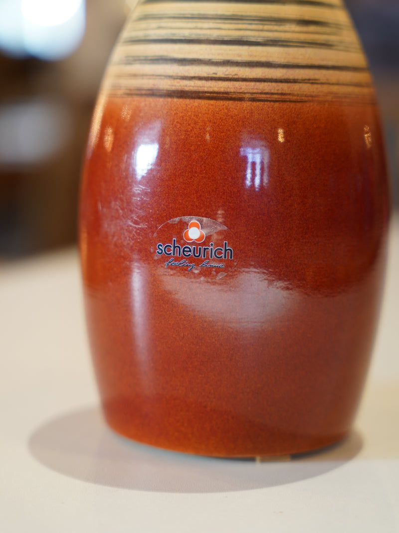 Scheurich 629/18 <br>Fat Lava <br> セラミックフラワーベース <br>1970's , West Germany <br>大和店 - ヴィンテージ SHARK ATTACK