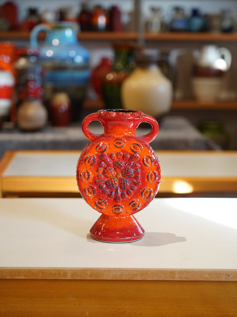 Dümler & Breiden <br> Fat Lava <br>セラミック フラワーベース <br>1971 , West Germany <br>大和店 - ヴィンテージ SHARK ATTACK