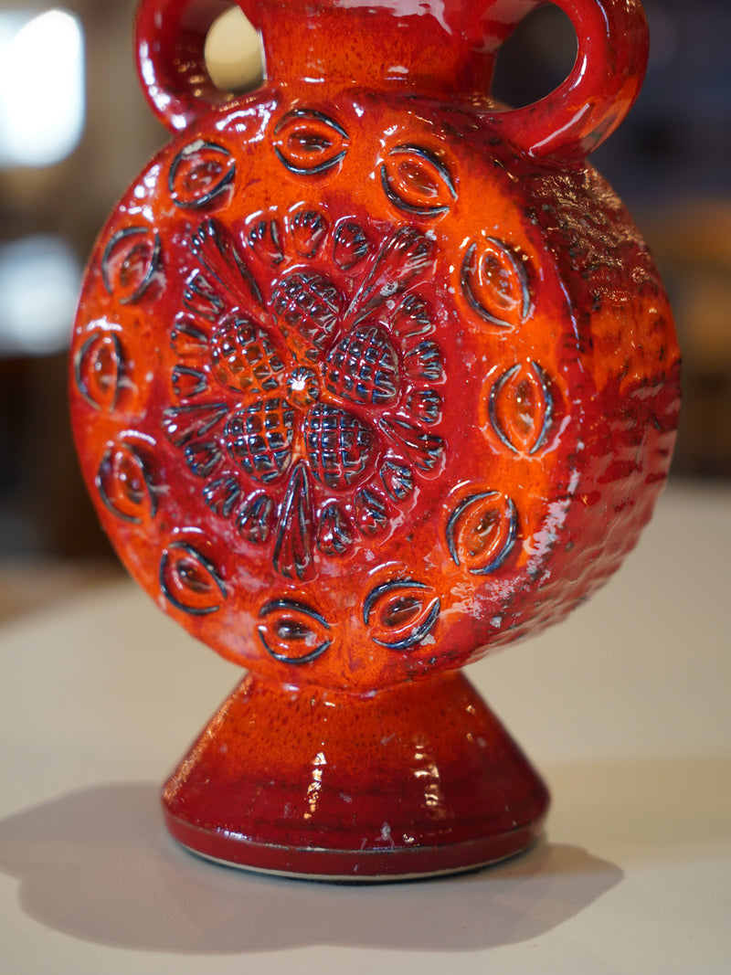 Dümler & Breiden <br> Fat Lava <br>セラミック フラワーベース <br>1971 , West Germany <br>大和店 - ヴィンテージ SHARK ATTACK