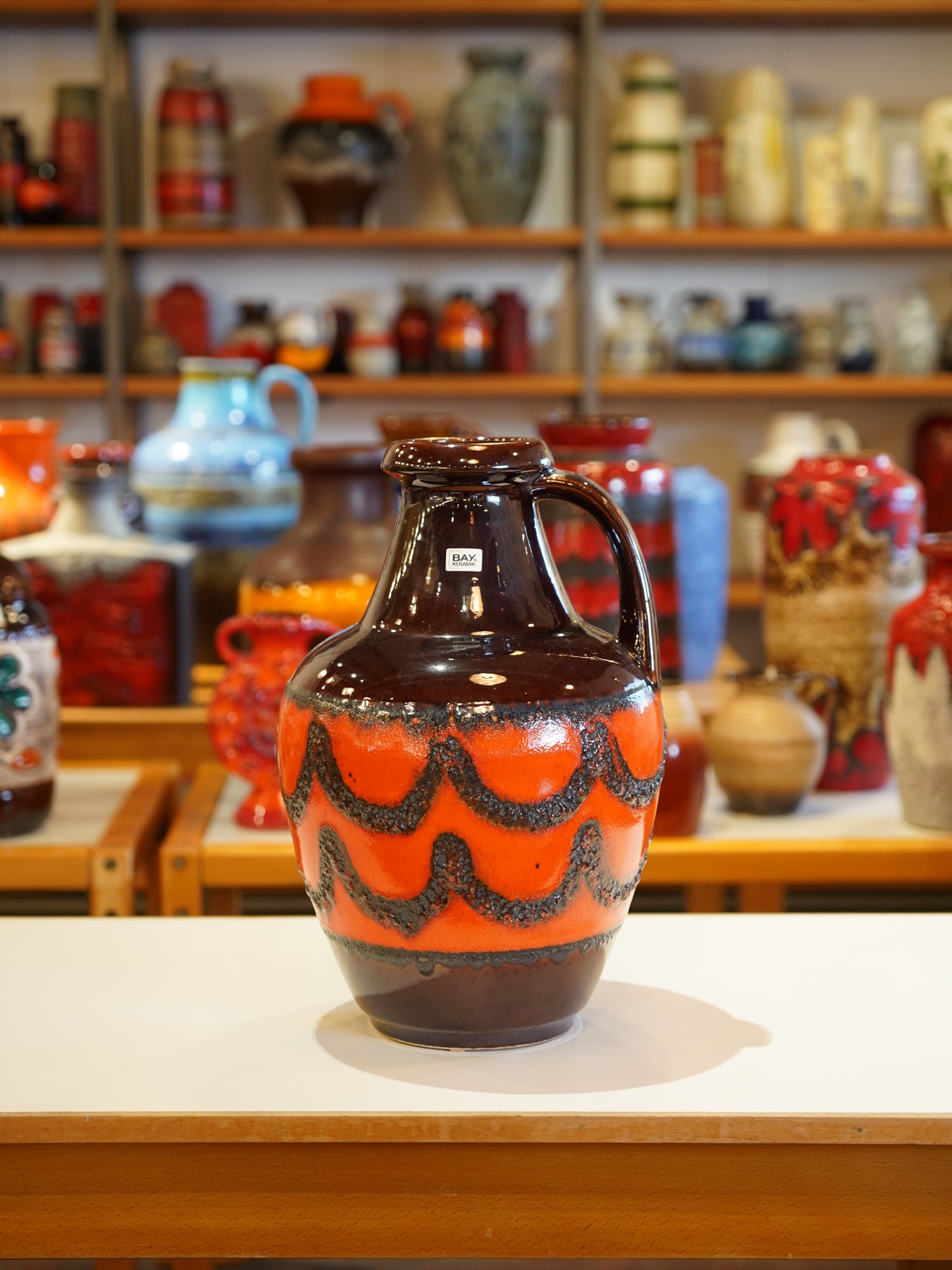 Bay Keramik <br>Fat Lava セラミック フラワーベース <br>1960's-1970's , West Germany <br>大和店 - ヴィンテージ SHARK ATTACK