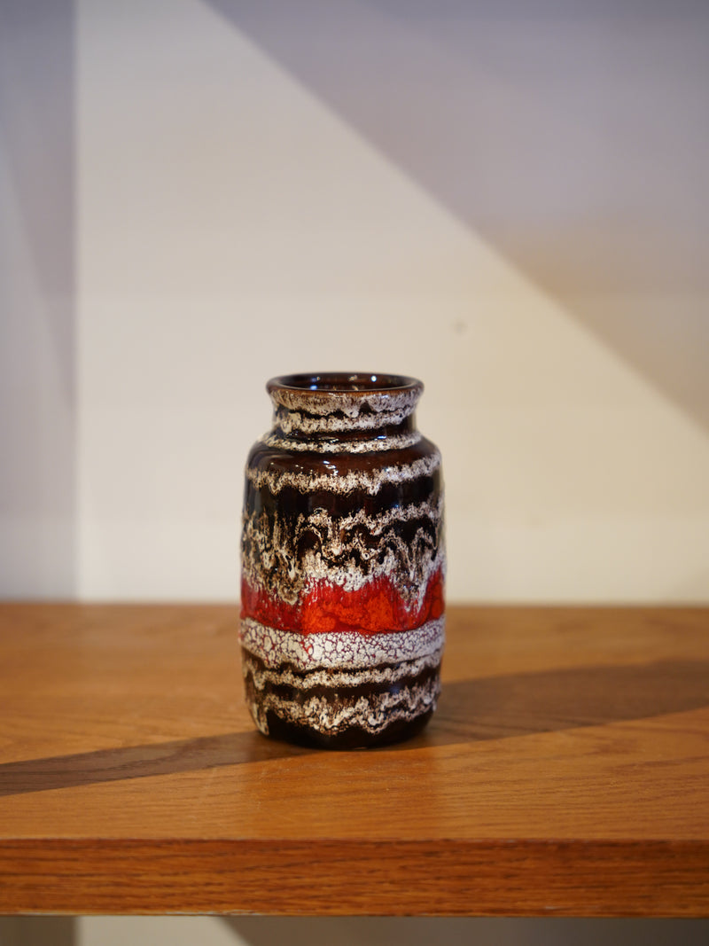 Fat Lava 231/15 <br> セラミックフラワーベース <br> West Germany<br>ceroteantiques - ヴィンテージ SHARK ATTACK