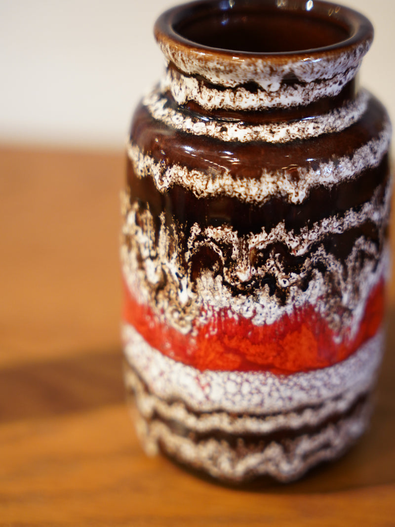 Fat Lava 231/15 <br> セラミックフラワーベース <br> West Germany<br>ceroteantiques - ヴィンテージ SHARK ATTACK