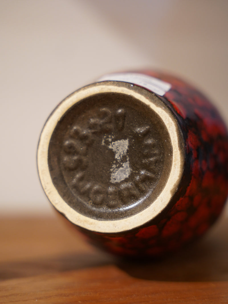 Fat Lava 523/21 <br> セラミックフラワーベース <br> West Germany <br> 大和店 - ヴィンテージ SHARK ATTACK