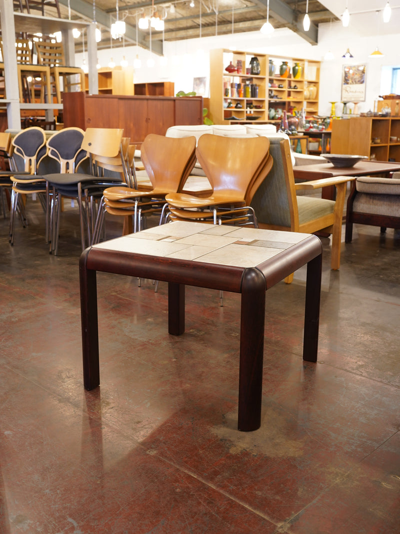 ウッド タイルトップサイドテーブル <br> 大和店