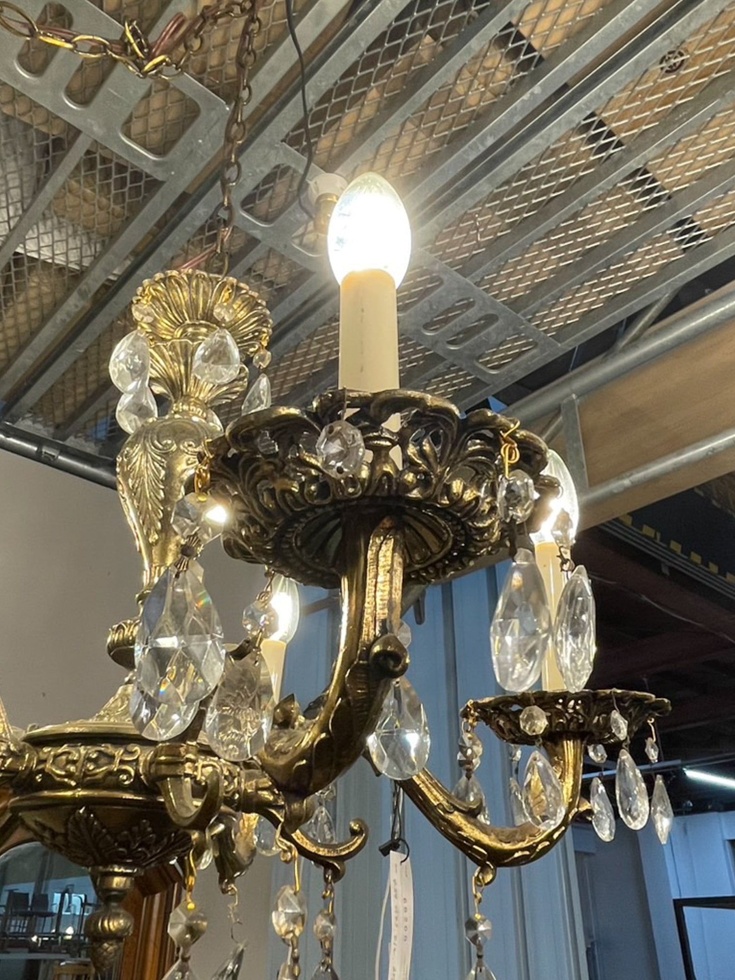 5灯 シャンデリア - cerote antiques